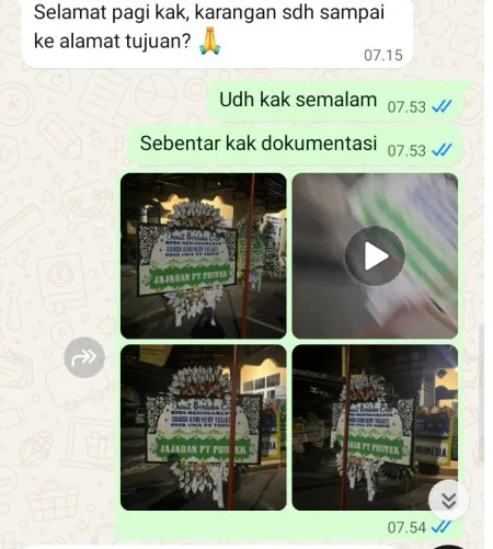 Pengiriman Papan Bunga Selamat Banyubiru