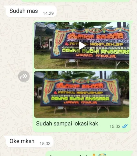 Pengiriman Papan Bunga Banyubiru