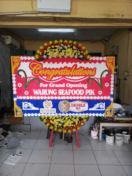 Papan Bunga Ucapan Selamat Banyubiru